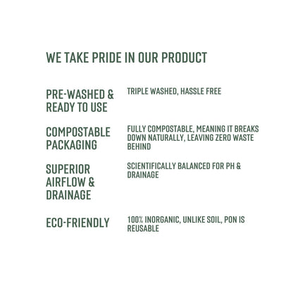 Monk Pon - Pre-Washed Semi Hydroponic Plant Substrate