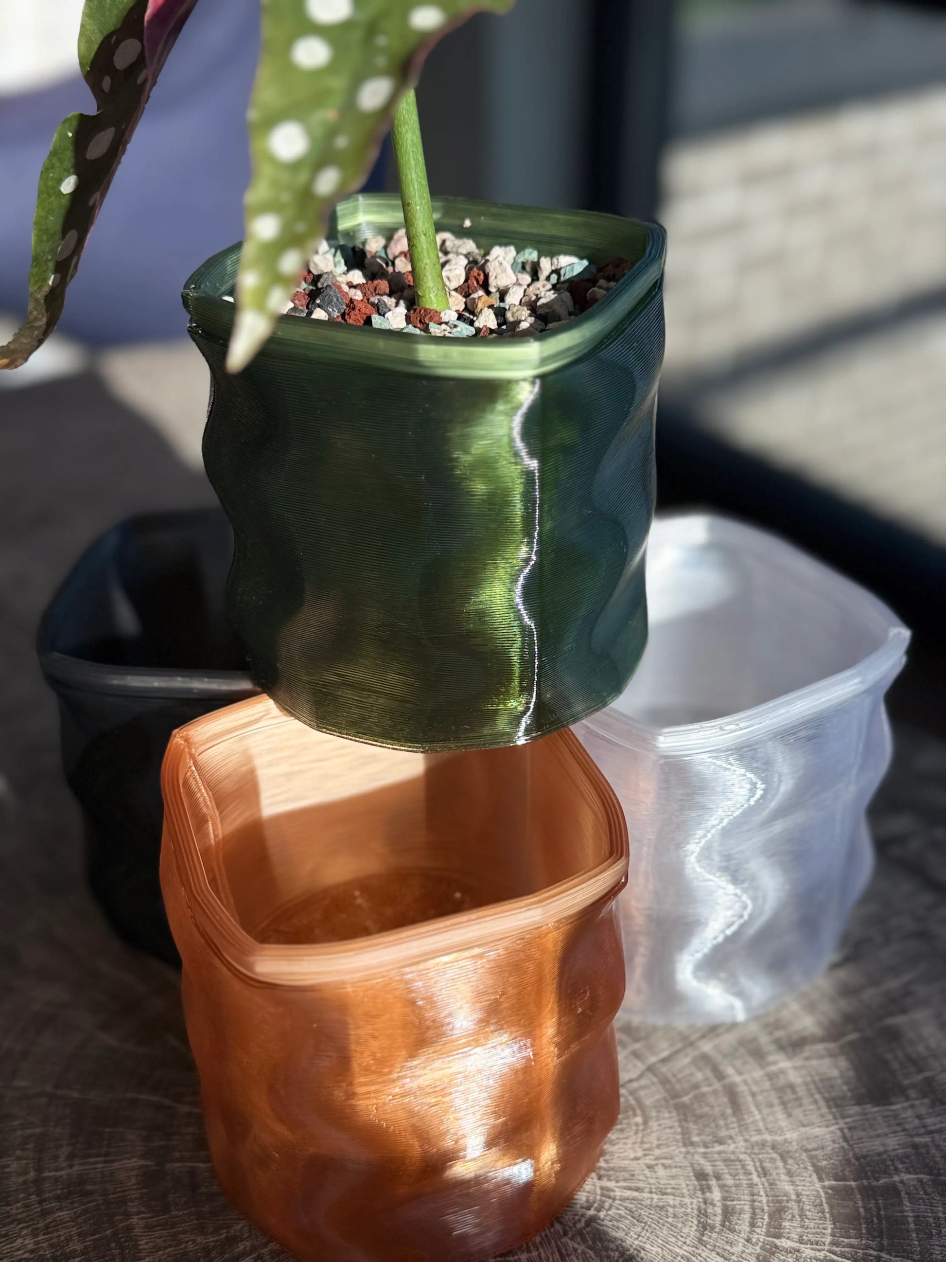 self watering planter pots Monk Ripple – Self-Watering Planter – Monk Botanicals