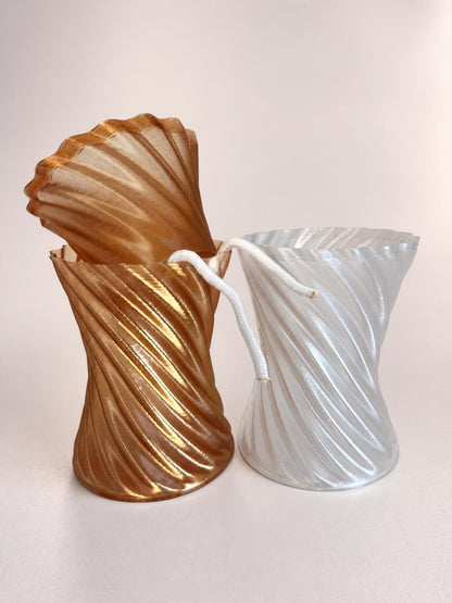 Amber and Cloud Monk Vortex planters